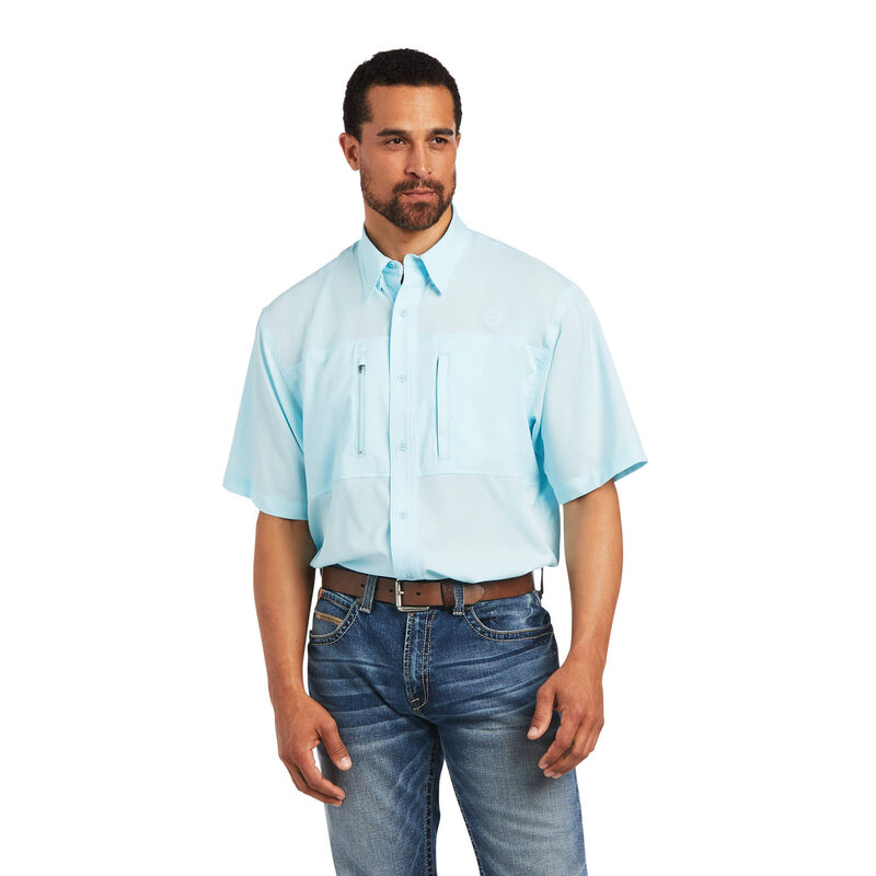 Camisas Ariat Venttek Classic Fit Azules Claro Hombre - Chile 564-WCZEXH